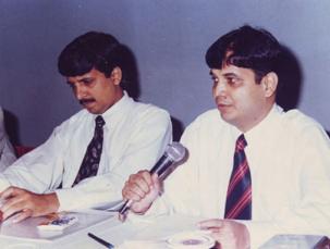 At a corporate program of Linc Pen & Plastics Ltd.